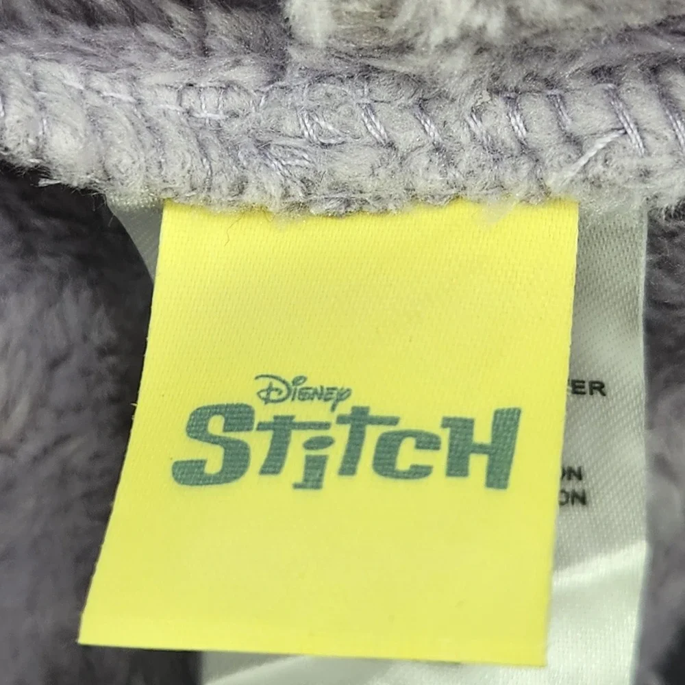 Disney Stitch Angel Girls Purple Faux Fur Zip Up Hoodie Jacket‎ 2T NWT - Picture 3 of 5